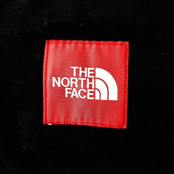 The North Face Red Box Patch Black & Red Zip Up Hoodie Unisex - Picture 4 of 11